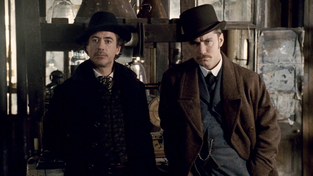 Robert Downey Jr and Jude Law in Sherlock Holmes