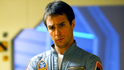 Sam Rockwell as Sam Bell in 2009's Moon