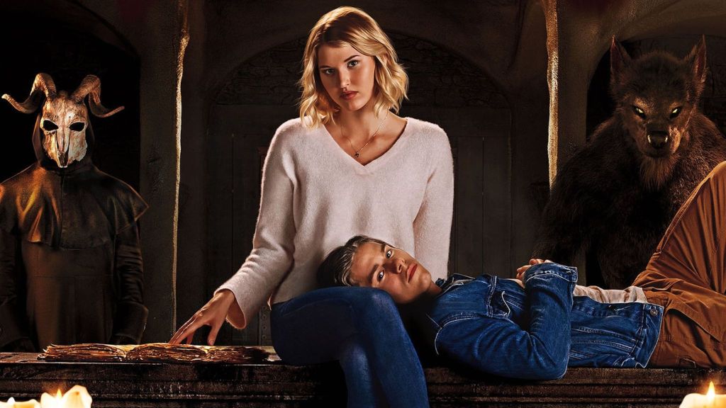 Sarah Grey and Jake Manley in The Order