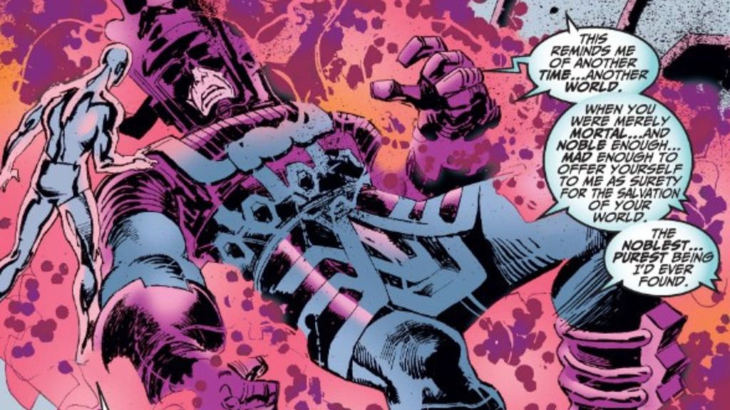 Silver Surfer beats Galactus