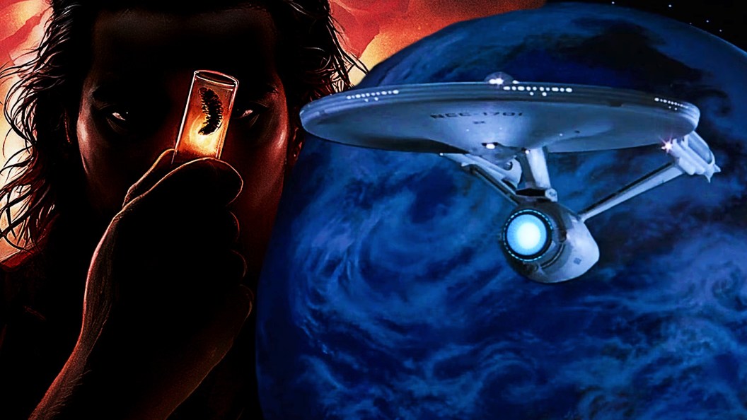 Star Trek Khan with the Enterprise
