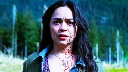 Stefani covered in blood in Final Destinations Bloodlines