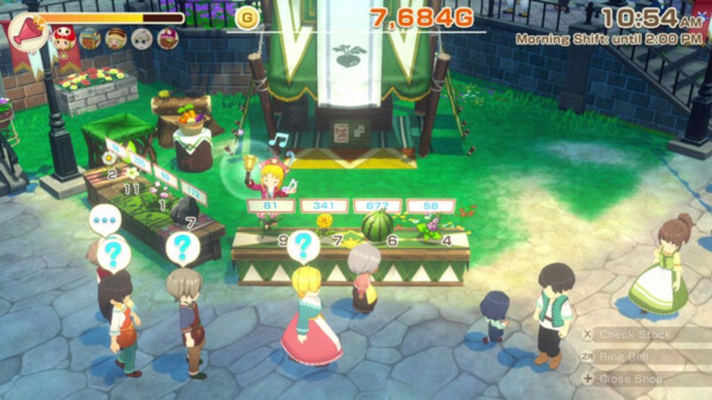 Story of Seasons Grand Bazaar Selling at Market