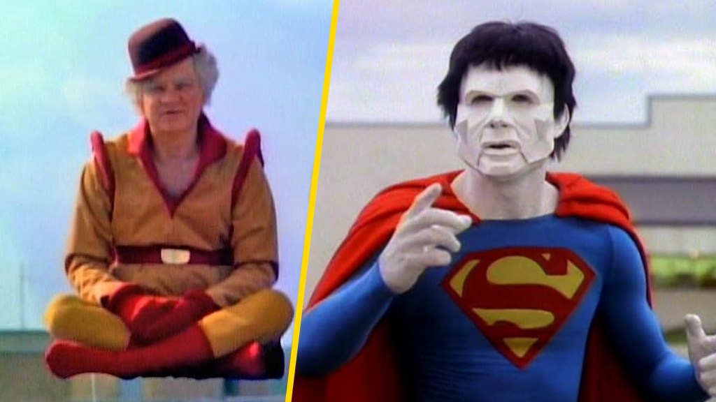 Mr. Mxyzptlk and Bizarro from the live-action Superboy TV series