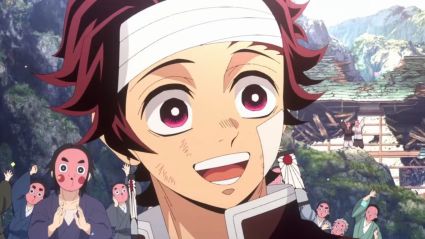 Swordsmith village giving Tanjiro farewell