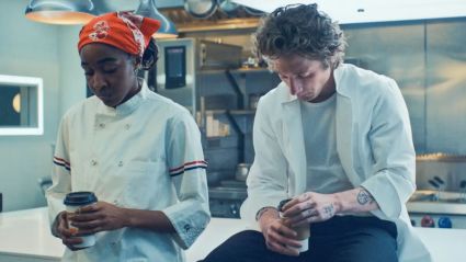 Jeremy Allen White and Ayo Edibiri in The Bear