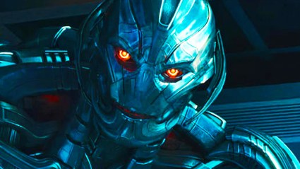 Ultron with red eyes in Avengers Age of Ultron