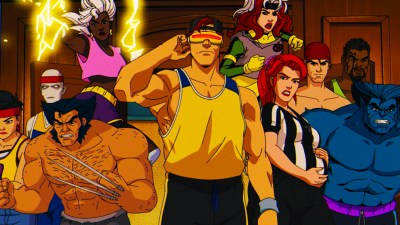 X-Men team facing Magneto in X-Men '97