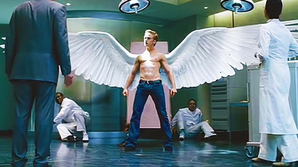 Ben Foster as Angel spreading his wings in X-Men: The Last Stand (2006)