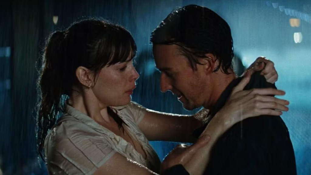 Liv Tyler as Betty Ross and Edward Norton as Bruce Banner in The Incredible Hulk (2008)