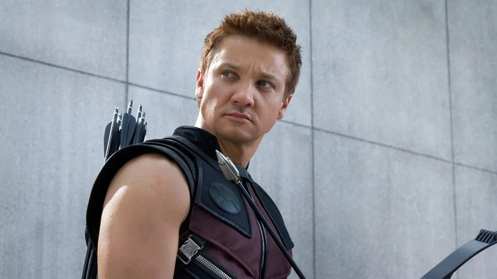 Jeremy Renner as Hawkeye in The Avengers (2012)