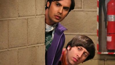 Howard and Raj in The Big Bang Theory.