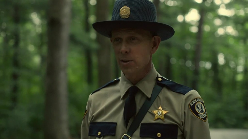 Jamie Harris as a cop in Lovecraft Country
