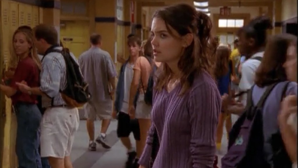 Katie Holmes as Joey Potter in Dawson's Creek