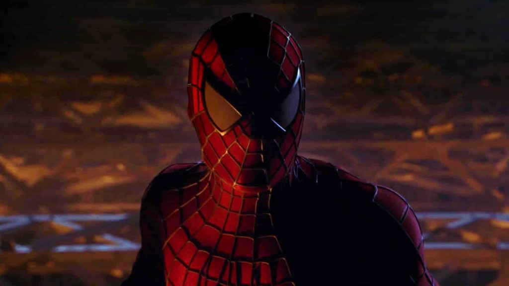 Tobey Maguire as Spider-Man in Spider-Man (2002)