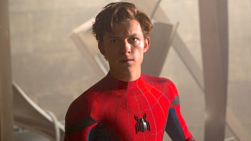 Tom Holland as Spider-Man without mask