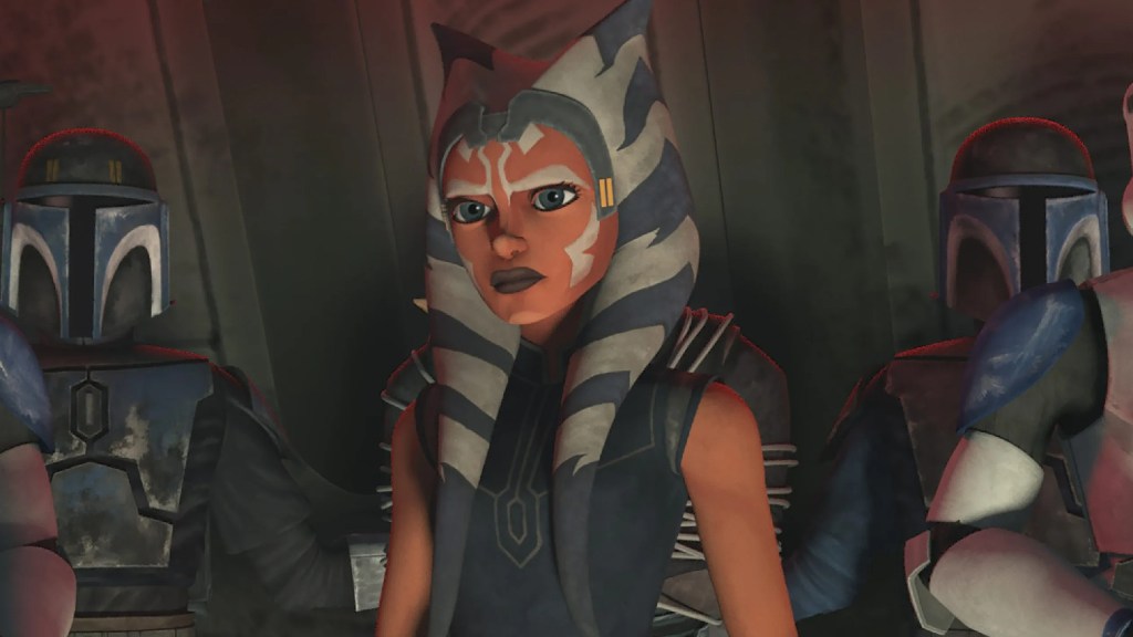 Ahsoka Tano in the final episode of Star Wars: The Clone Wars