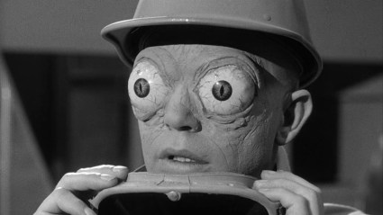 A mutant with big eyes in The Outer Limits