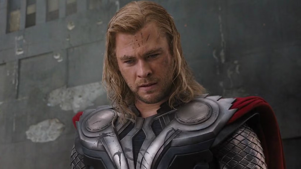 Chris Hemsworth as Thor in The Avengers (2012)