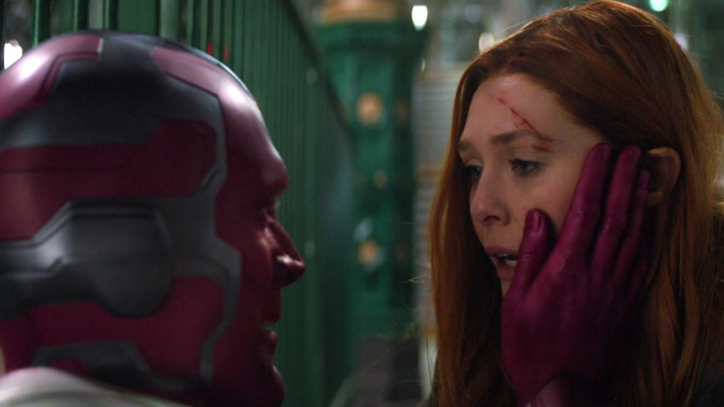 Vision and Scarlet Witch in Avengers: Infinity War (2018)