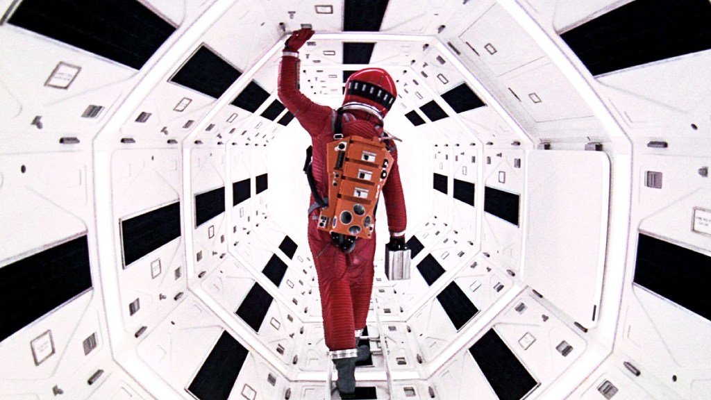 An astronaut in 2001: A Space Odyssey