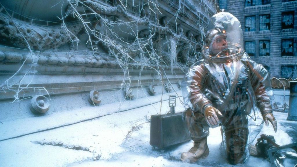 A scientist in 1990s sci-fi movie 12 Monkeys