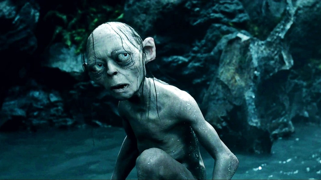 Andy Serkis as Gollum in Lord of the Rings Two Towers