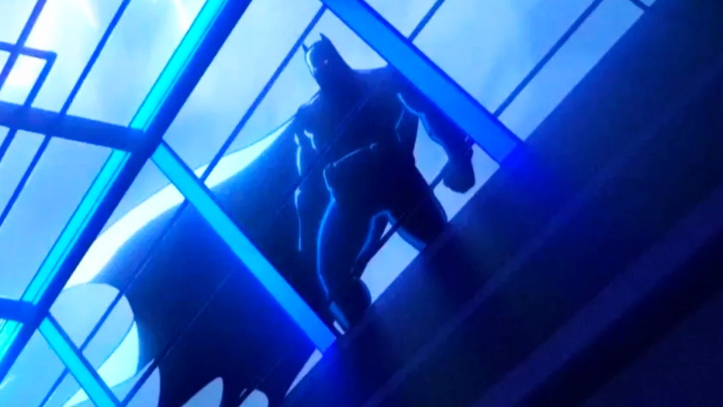 Batman's silhouette in Creature Commandos
