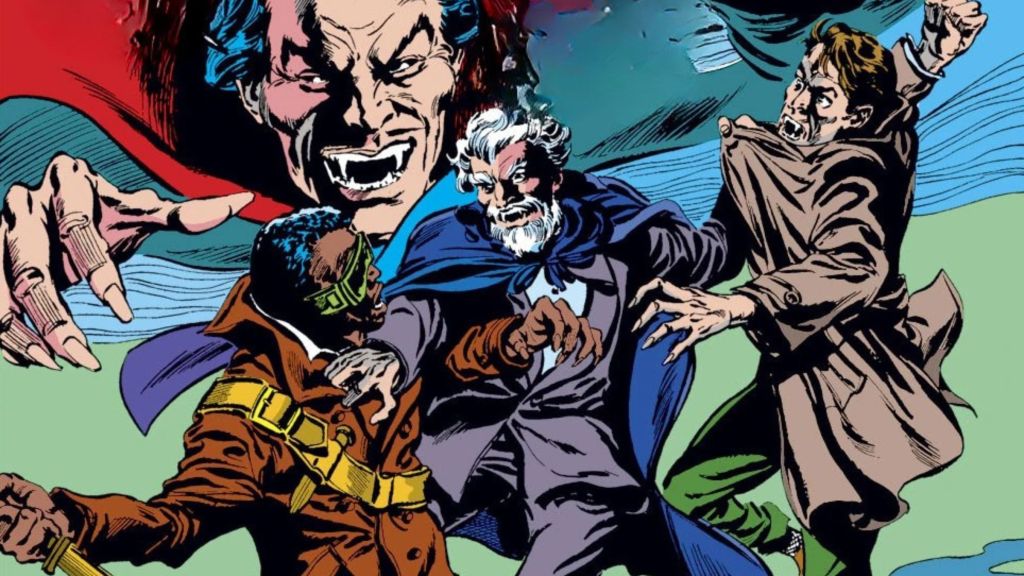 Blade, Deacon Frost, and Hannibal King in Tomb of Dracula