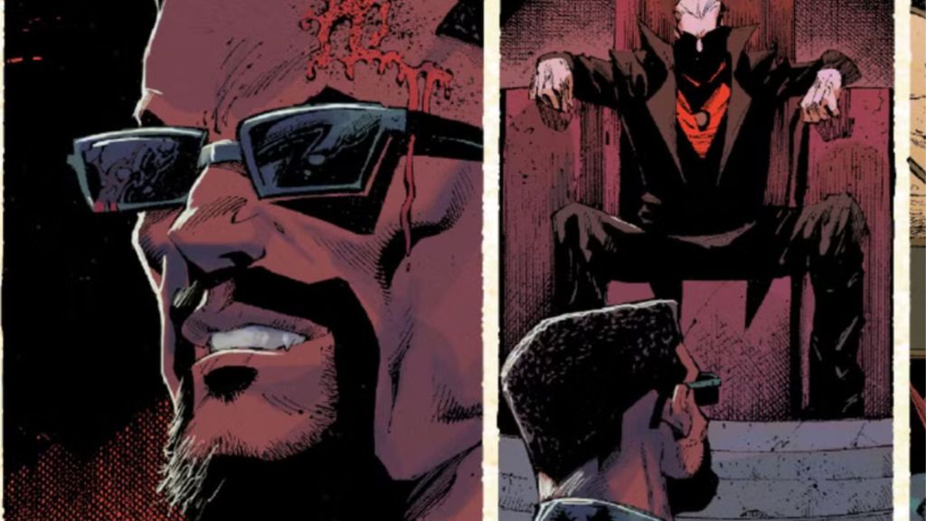 Blade comes to Dracula for help in Marvel Comics