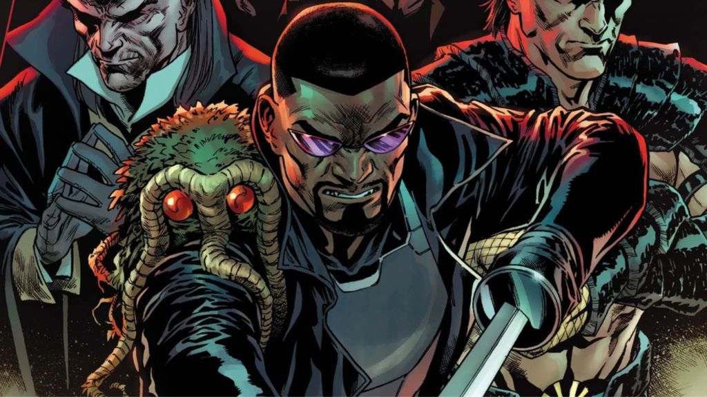 Blade in the Avengers with Man-Thing