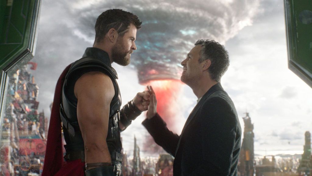 Thor and Bruce Banner in Ragnarok
