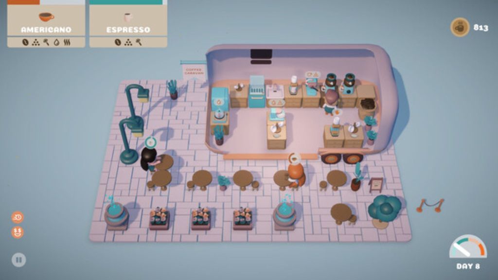 Coffee Caravan Gameplay Screenshot