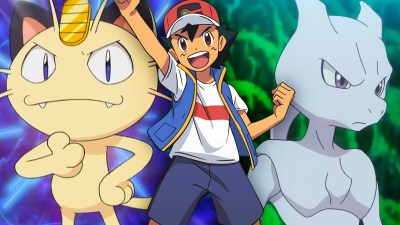 Ash Mewtwo and Meowth