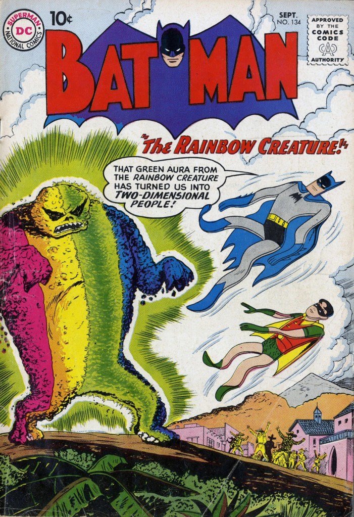 Cover of Batman Vol 1 #134 aka the first appearance of the Rainbow Creature