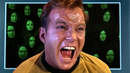 Kirk Screaming in Star Trek The Original Series