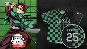 New Demon Slayer Collab Brings Custom Tanjiro Jerseys to Texas Rangers Fans