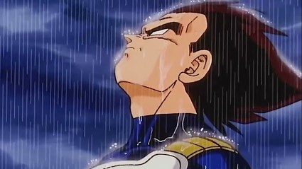 Dragon Ball Z Best Quotes Vegeta in the rain
