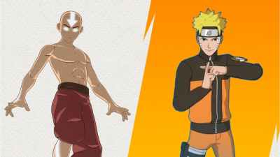 Fortnite Avatar: The Last Airbender & Naruto