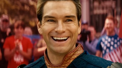 Homelander (Antony Starr) smiling in The Boys