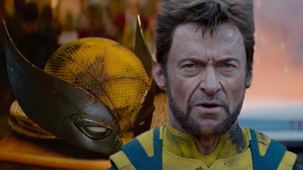 Hugh Jackman as Wolverine with his mask next to him in Deadpool and Wolverine