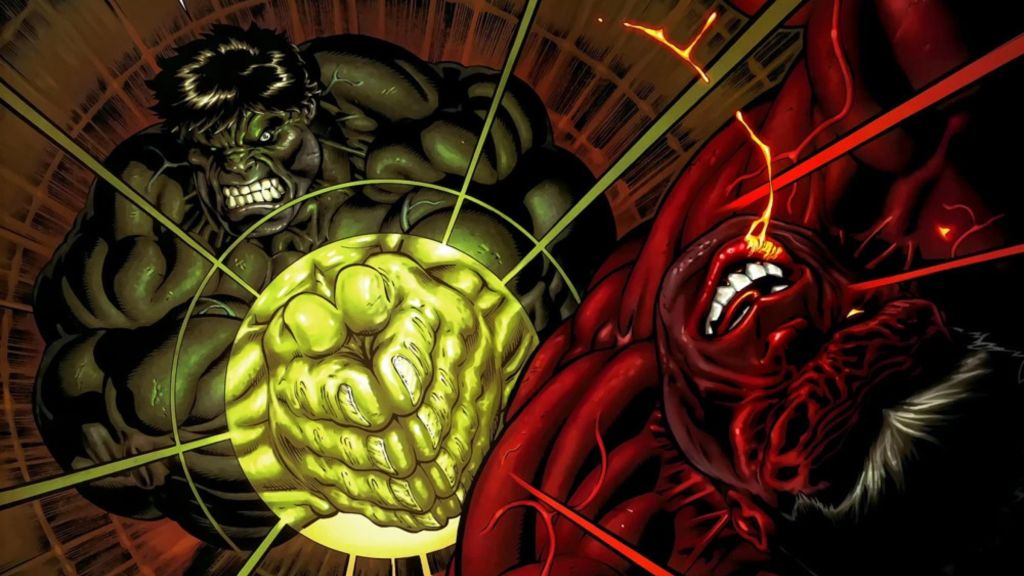 Hulk vs Red Hulk in Marvel Comics