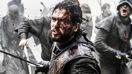 Jon Snow fighting in Game of Thrones