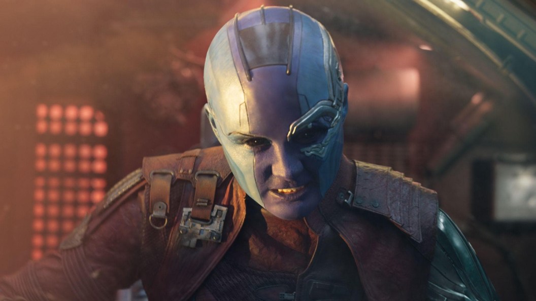 Karen Gillan as Nebula in Guardians of the Galaxy 2