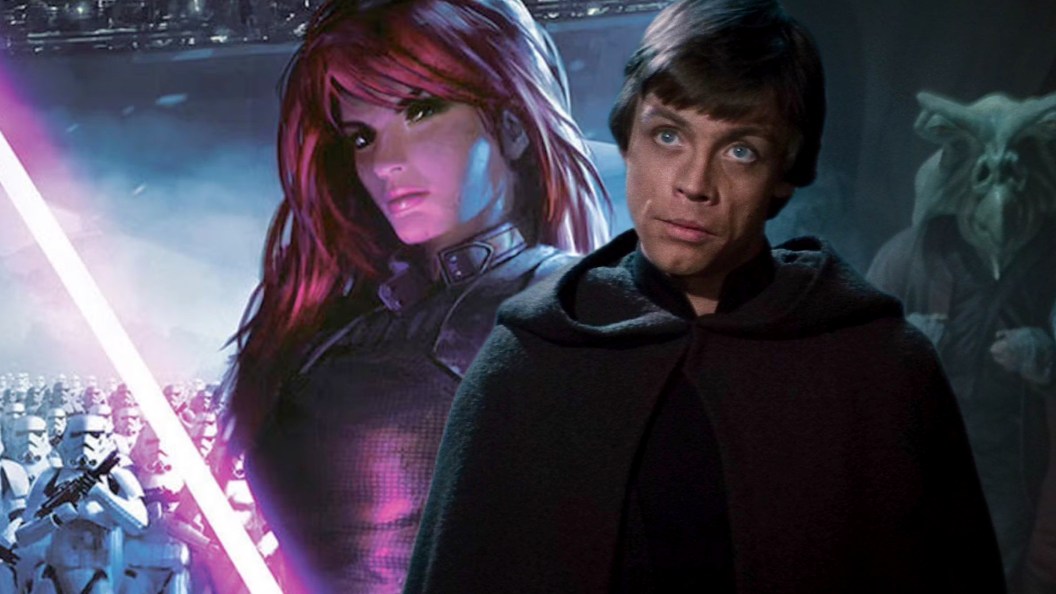 Mara Jade Choices of One cover and Luke Skywalker in Return of the Jedi