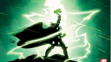 Thor summoning lightning