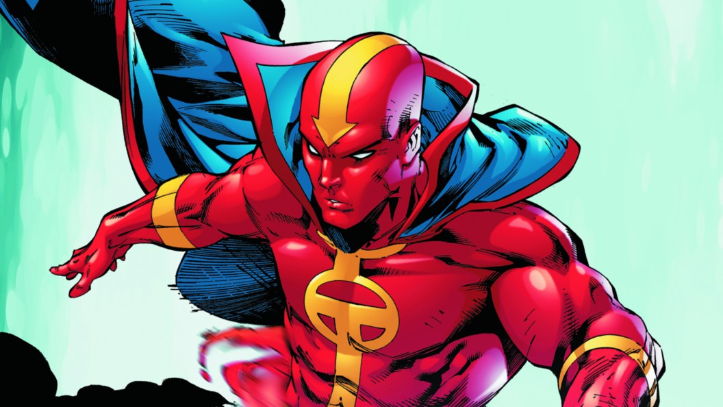 Red Tornado flying in the air