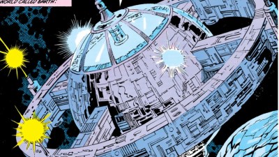 The original Justice League Satellite 22,300 miles above the Earth