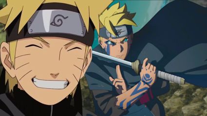Naruto and Boruto together in a custom image