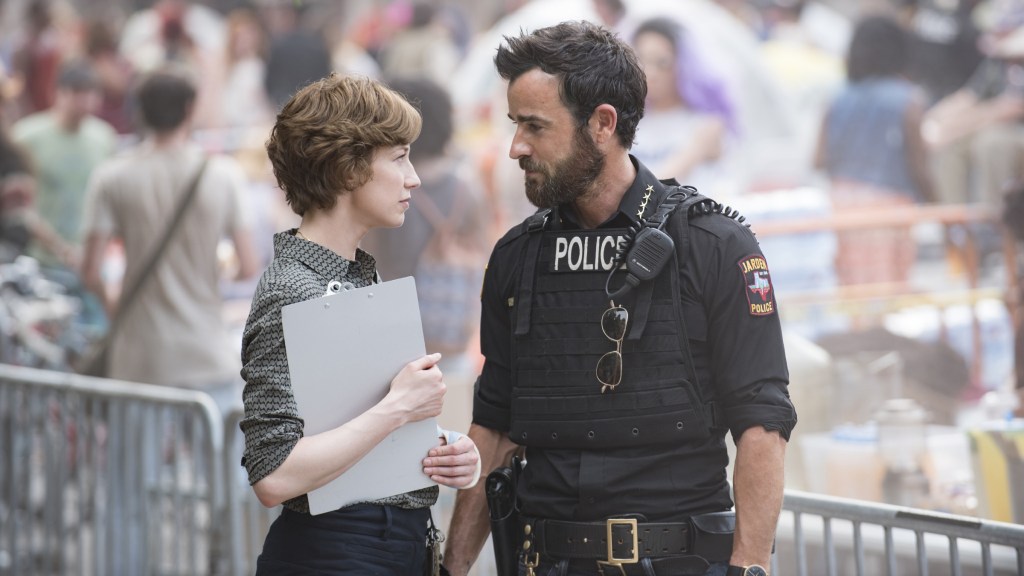 Nora (Carrie Coon) and Kevin (Justin Theroux) in The Leftovers